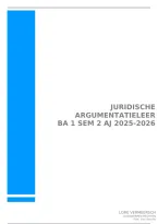 Juridische argumentatieleer &vert; BA1 SEM 2 &vert; UA &vert; 2025&sol;26