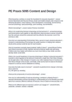 PE Praxis 5095 Content and Design Questions and Answers 100&percnt; Verified