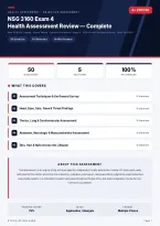 NSG 3160 Exam 4 Health Assessment Review 2026&sol;2027 &ndash; Questions and Answers &vert; 100&percnt; Verified &vert; Detailed Rationales &ndash; Pass Guaranteed &ndash; A&plus; Graded