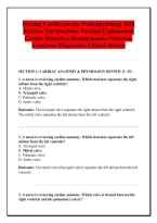 Nursing Cardiovascular Pathophysiology 2026 &NewLine;Practice Test Questions Detailed Explanations &NewLine;Cardiac Disorders Hemodynamics Perfusion &NewLine;Symptoms Diagnostics Clinical Review