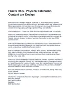 Praxis 5095 - Physical Education&period; Content and Design Questions and Answers 