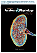 Test Bank for Exploring Anatomy & Physiology in the Laboratory 4th Edition by Erin C&period; Amerman &vert;&vert; ISBN&colon; 9781640433984 &vert;&vert; Verified & Recently Updated Version &lbrace;JUST RELEASED&rcub;