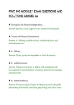 PSYC 140 MODULE 1 EXAM QUESTIONS AND&NewLine;SOLUTIONS GRADED A&plus;