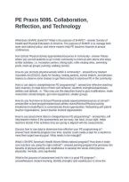 PE Praxis 5095&period; Collaboration&comma; Reflection&comma; and Technology Questions with Solutions