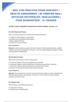 NSG 3160 PRACTICE EXAM 2026&sol;2027 &vert; HEALTH ASSESSMENT &vert; 80 VERIFIED Q&A &vert; DETAILED RATIONALES &vert; NGN-ALIGNED &vert; PASS GUARANTEED &ndash; A&plus; GRADED
