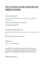 PSYC 290 EXAM 2 SOLVED QUESTIONS AND&NewLine;VERIFIED SOLUTIONS&NewLine;