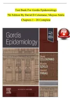 Test Bank for Gordis Epidemiology 7th Edition &vert; Celentano & Szklo &vert; Chapters 1-20&NewLine;&NewLine;