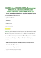NSG 3850 Exam 1 V1&ndash;V3 &vert; NSG 3850 Pathophysiology for Nurses II &vert; Actual Q&A with Rationale &lpar;NSG3850 Exam 1&rpar; &vert; Galen College of Nursing