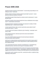 Praxis 5095 2026 Questions with Verified Answers