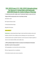 NSG 3850 Exam 4 V2 &vert; NSG 3850 Pathophysiology &NewLine;for Nurses II &vert; Actual Q&A with Rationale &NewLine;&lpar;NSG3850 Exam 4&rpar; &vert; Galen College of Nursing 