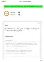 Praxis test - physical education 5095 Questions and Answers 2026- 2027