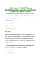 NU 643 Exam 3 V3 &vert; NU 643 Advanced &NewLine;Psychopharmacology &vert; Actual Q&A with Rationale &NewLine;&lpar;NU643 Exam 3&rpar; &vert; Regis University 