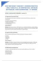 NSG 3800 EXAM 4 2026&sol;2027 &vert; NURSING PRACTICE &ndash; ADULT HEALTH II &vert; 40 VERIFIED Q&A &vert; DETAILED RATIONALES &vert; PASS GUARANTEED &ndash; A&plus; GRADED