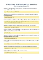 700 NEIEP FINAL REVIEW EXAM SCRIPT Questions with&NewLine;Correct Answers &lpar;Grade A&plus;&rpar;