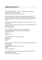 NURS 629 Exam 4 &ndash; Pediatric Nursing Exam Review & Study Guide