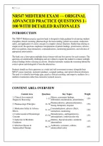 NR547 MIDTERM EXAM &mdash; ORIGINAL &NewLine;ADVANCED PRACTICE QUESTIONS 1&ndash; 100 WITH DETAILED RATIONALES &NewLine;