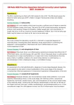OB Peds HESI Practice Questions Solved Correctly Latest Update&NewLine;2027&comma; Graded A&plus;
