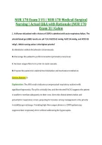 NUR 170 Exam 3 V1 &vert; NUR 170 Medical-Surgical &NewLine;Nursing &vert; Actual Q&A with Rationale &lpar;NUR 170 &NewLine;Exam 3&rpar; &vert; Galen