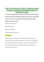 NUR 170 Final Exam V2 &vert; NUR 170 Medical-Surgical &NewLine;Nursing &vert; Actual Q&A with Rationale &lpar;NUR 170 &NewLine;Final Exam&rpar; &vert; Galen