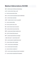 Medical Abbreviations NCHSE &ndash; Health Science Medical Terminology Study Guide