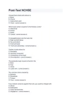 Post-Test NCHSE &ndash; Health Science Assessment Review & Study Guide