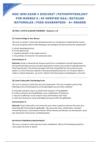 NSG 3850 EXAM 4 2026&sol;2027 &vert; PATHOPHYSIOLOGY FOR NURSES II &vert; 40 VERIFIED Q&A &vert; DETAILED RATIONALES &vert; PASS GUARANTEED &ndash; A&plus; GRADED