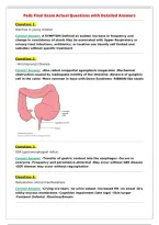 Peds Final Exam Actual Questions with Detailed Answers