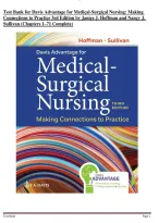 Test Bank for Davis Advantage for Medical-Surgical Nursing&colon; Making Connections to Practice&comma; 3rd Edition by Janice J&period; Hoffman & Nancy J&period; Sullivan &vert; Chapters 1&ndash;71 Complete &vert; ISBN 9781719647366