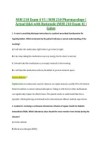 NUR 210 Exam 4 V1 &vert; NUR 210 Pharmacology &vert; &NewLine;Actual Q&A with Rationale &lpar;NUR 210 Exam 4&rpar; &vert; &NewLine;Galen