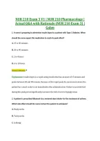 NUR 210 Exam 3 V1&ndash;V3 &vert; NUR 210 Pharmacology &vert; Actual Q&A with Rationale &lpar;NUR210 Exam 3&rpar; &vert; Galen