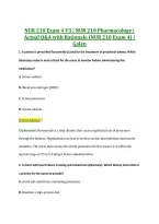 NUR 210 Exam 4 V3 &vert; NUR 210 Pharmacology &vert; &NewLine;Actual Q&A with Rationale &lpar;NUR 210 Exam 4&rpar; &vert; &NewLine;Galen