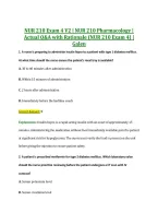 NUR 210 Exam 4 V1&ndash;V3 &vert; NUR 210 Pharmacology &vert; Actual Q&A with Rationale &lpar;NUR210 Exam 4&rpar; &vert; Galen