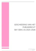 Samenvatting Geschiedenis van het Publiekrecht &vert; UA BA1 RECH &vert; 2025&sol;26