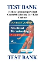 Test Bank For Medical Terminology&colon; A short course 9th Edition by Davi-Ellen Chabner