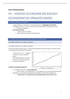 Samenvatting macro-economie - score van 14&sol;20 &lpar;2025-2026&rpar;