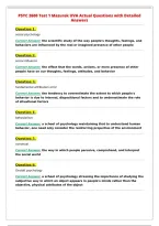 PSYC 2600 Test 1 Mazurek UVA Actual Questions with Detailed&NewLine;Answers