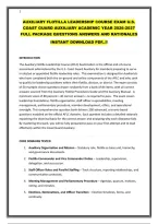 AUXILIARY FLOTILLA LEADERSHIP COURSE EXAM U&period;S&period; COAST GUARD AUXILIARY