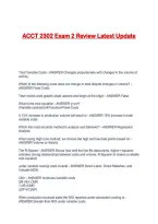ACCT 2302 Exam 2 Review Latest Update
