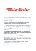 ACCT 2302 Chapter 8-9 Exam Review Questions With Correct Answers