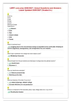 LMRT core prep 2026&sol;2027 &vert; Actual Questions and Answers&NewLine;Latest Updated 2026&sol;2027 &lpar;Graded A&plus;