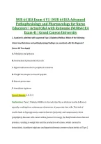 NUR 641EA Exam 4 V1 &vert; NUR 641EA Advanced &NewLine;Pathophysiology and Pharmacology for Nurse &NewLine;Educators &vert; Actual Q&A with Rationale &lpar;NUR641EA &NewLine;Exam 4&rpar; &vert; Grand Canyon University