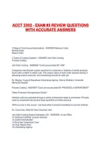 ACCT 2302 - EXAM &num;3 REVIEW QUESTIONS WITH ACCURATE ANSWERS
