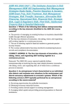 ARM 402 2026&sol;2027 &vert; The Institutes Associate in Risk Management ARM 402 Implementing Risk Management Strategies Study Guide&comma; Practice Questions & Answers&comma; ARM Exam Prep&comma; Risk Treatment&comma; Risk Management Strategies&comma; Risk Transfer&comma; Insurance&comma; Alternative Ris