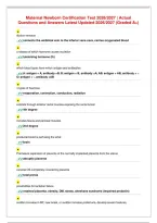 Maternal Newborn Certification Test 2026／2027 ｜ Actual Questions and Answers Latest Updated 2026／