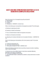 ACCT 2302 MID TERM REVIEW CHAPTER 14-15-16 EXAM WITH COMPLETE SOLUTIONS