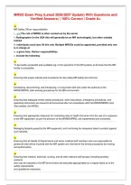 MRSO Exam Prep &lpar;Latest 2026&sol;2027 Update&rpar; With Questions and&NewLine;Verified Answers&vert; &vert; 100&percnt; Correct &vert; Grade A&plus;