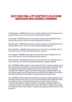 ACCT 2302 FINAL II PP CHAPTER 21-23-24 EXAM QUESTIONS WITH CORRECT ANSWERS