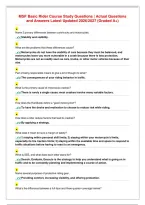 MSF Basic Rider Course Study Questions &vert; Actual Questions&NewLine;and Answers Latest Updated 2026&sol;2027 &lpar;Graded A&plus;&rpar;&NewLine;