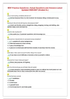 MSF Motorcycle Safety Foundation eCourse Exam&vert; Actual&NewLine;Questions and Answers Latest Updated 2026&sol;2027 &lpar;Graded A&plus;&rpar;