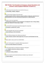MSF Written Test &vert; Actual Questions and Answers Latest&NewLine;Updated 2026&sol;2027 &lpar;Graded A&plus;&rpar;